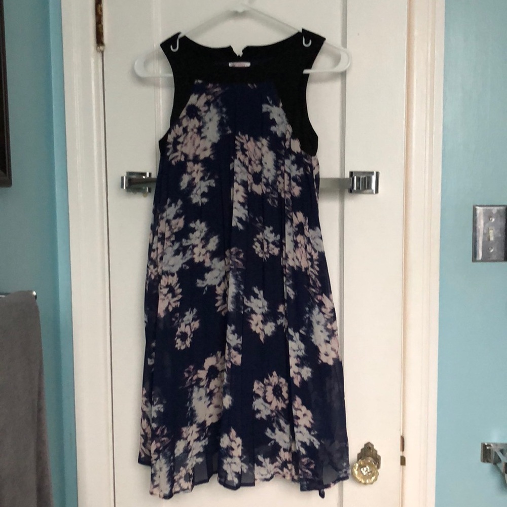 Navy Floral Target Dress
